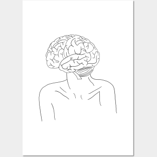 Brain medical art design Posters and Art